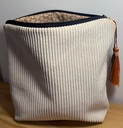 Petite pochette – Imperméable et doublée, avec fermeture éclair – 23x22cm