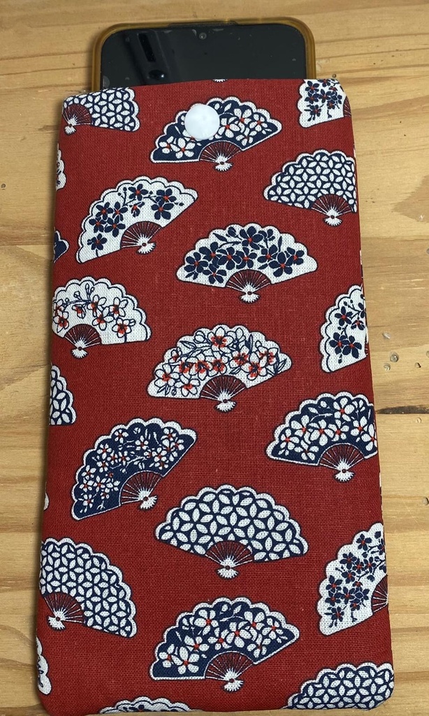 Étuis en tissu coton pour téléphone ou lunettes -10x20cm