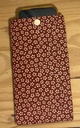 Étuis en tissu coton pour téléphone ou lunettes -10x20cm