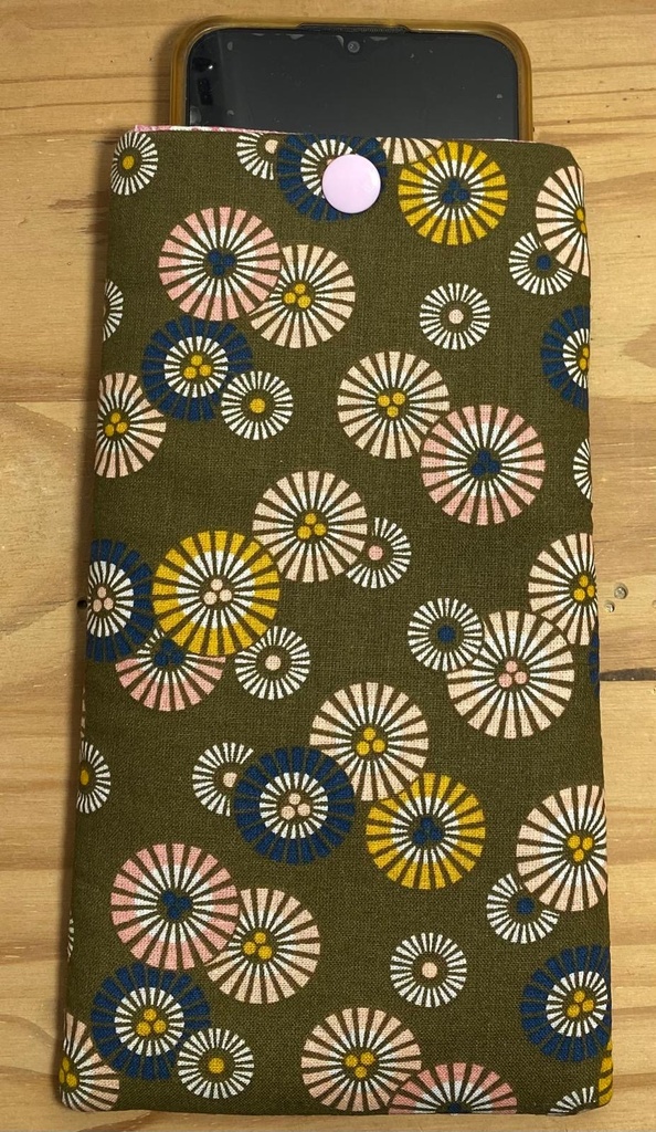 Étuis en tissu coton pour téléphone ou lunettes -10x20cm