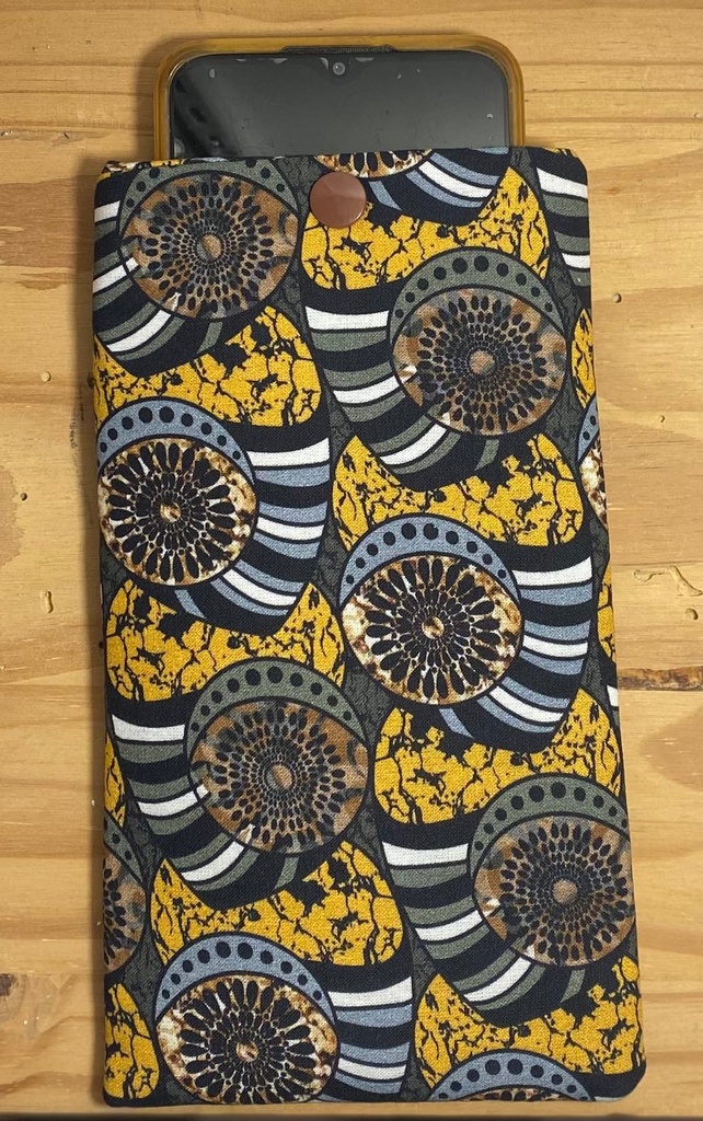 Étuis en tissu coton pour téléphone ou lunettes -10x20cm