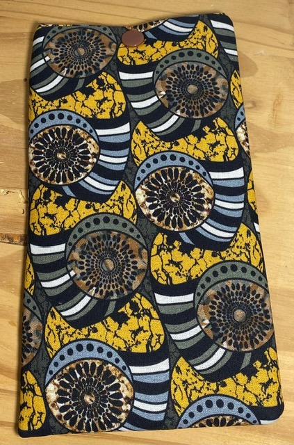 Étuis en tissu coton pour téléphone ou lunettes -10x20cm