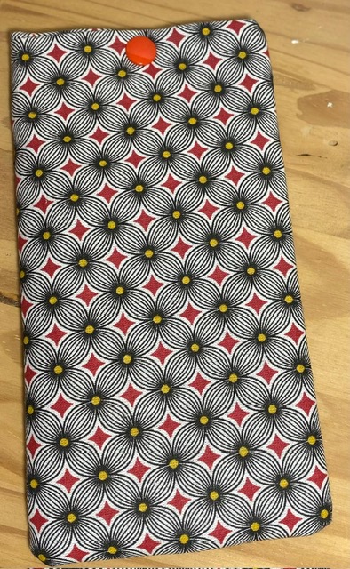 Étuis en tissu coton pour téléphone ou lunettes -10x20cm