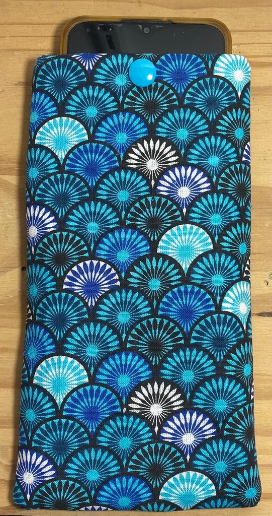 Étuis en tissu coton pour téléphone ou lunettes -10x20cm