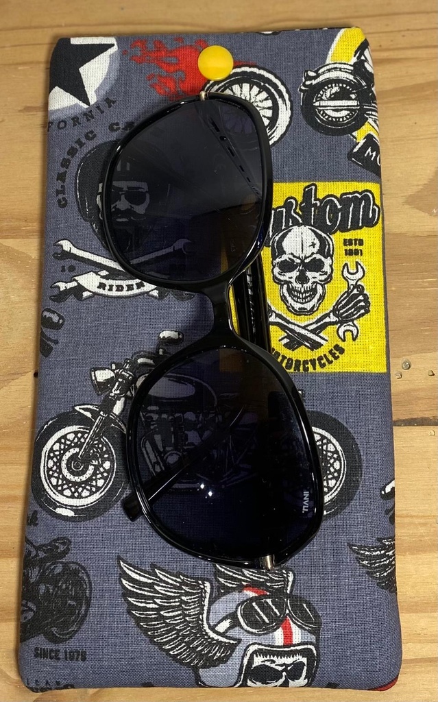 Étuis en tissu coton pour téléphone ou lunettes -10x20cm