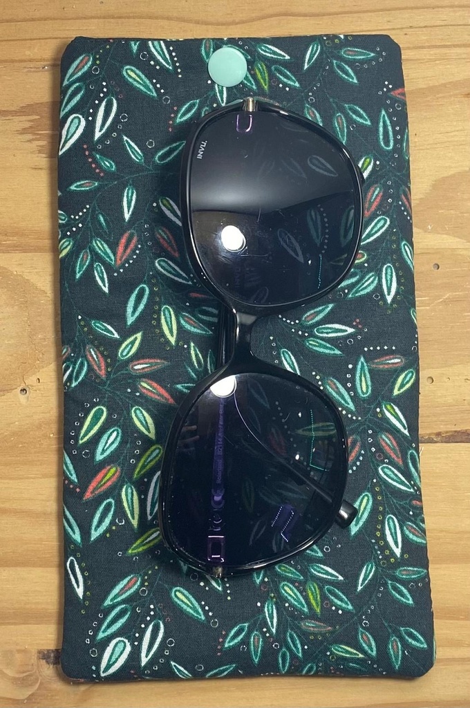 Étuis en tissu coton pour téléphone ou lunettes -10x20cm