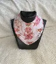 Bavoir bandana naissance à 1 an - Tissu imprimé biche en robe et éponge de bambou 