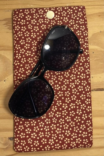 Étuis en tissu coton pour téléphone ou lunettes -10x20cm