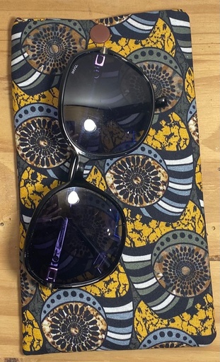 Étuis en tissu coton pour téléphone ou lunettes -10x20cm