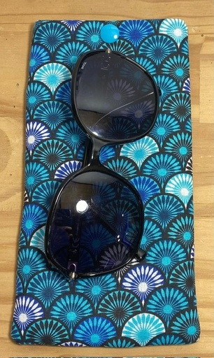 Étuis en tissu coton pour téléphone ou lunettes -10x20cm