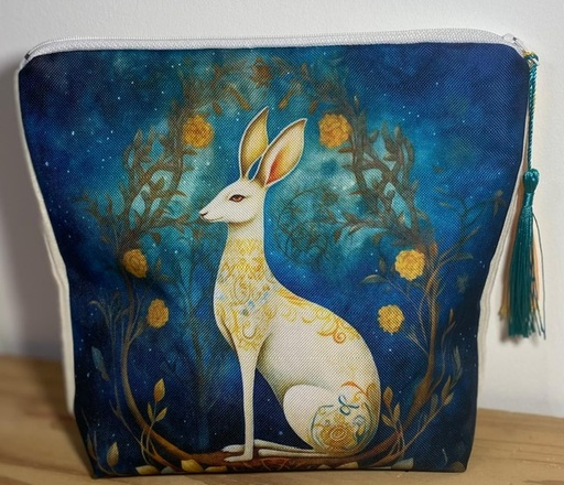 Petite pochette – Imperméable et doublée, avec fermeture éclair – 23x22cm