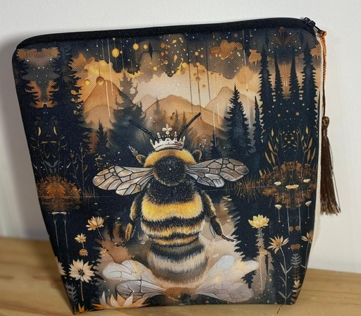 Petite pochette – Imperméable et doublée, avec fermeture éclair – 23x22cm