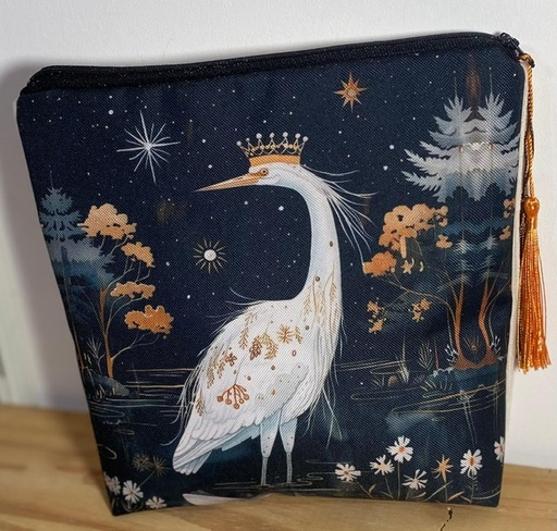 Petite pochette – Imperméable et doublée, avec fermeture éclair – 23x22cm