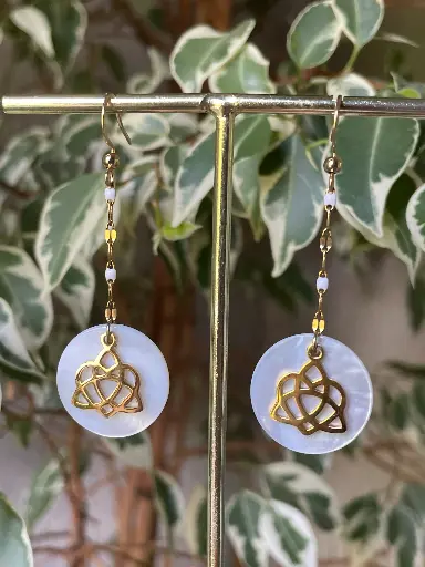 Boucles d’oreilles Nacre